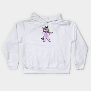 Cute Unicorn Dab Dance Dabbing Kids Hoodie